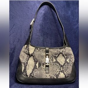 Gucci snake skin Jackie buckle